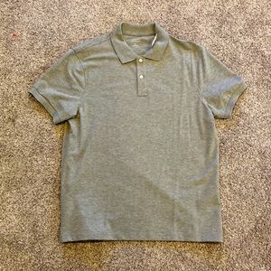 New J.Crew L Flex Pique Polo Untucked Grey. Tag still attached - never worn.